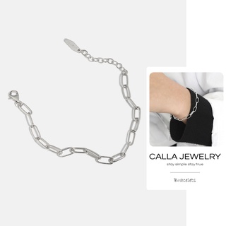 Link Chain Bracelet | Vòng tay lắc tay bạc chuỗi xích cá tính hiện đại unisex Calla Jewelry l B005