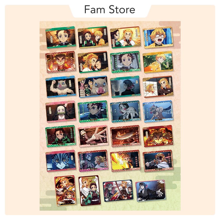 Pack thẻ Kimetsu no Yaiba Metal Card Collection