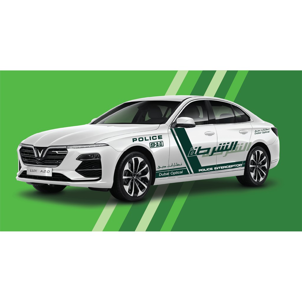 Tem  xe Vinfast Lux A2.0 khiểu dáng thể thao-decal Vinfast Lux A2.0