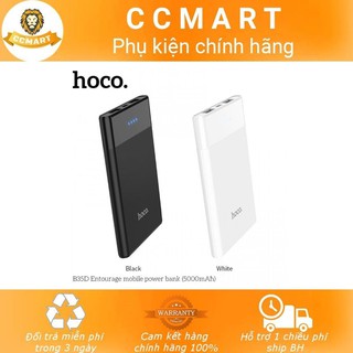 Pin sạc dự phòng hoco b35d 5000mah 2 cổng usb - có đèn led - hàng chính hãng
