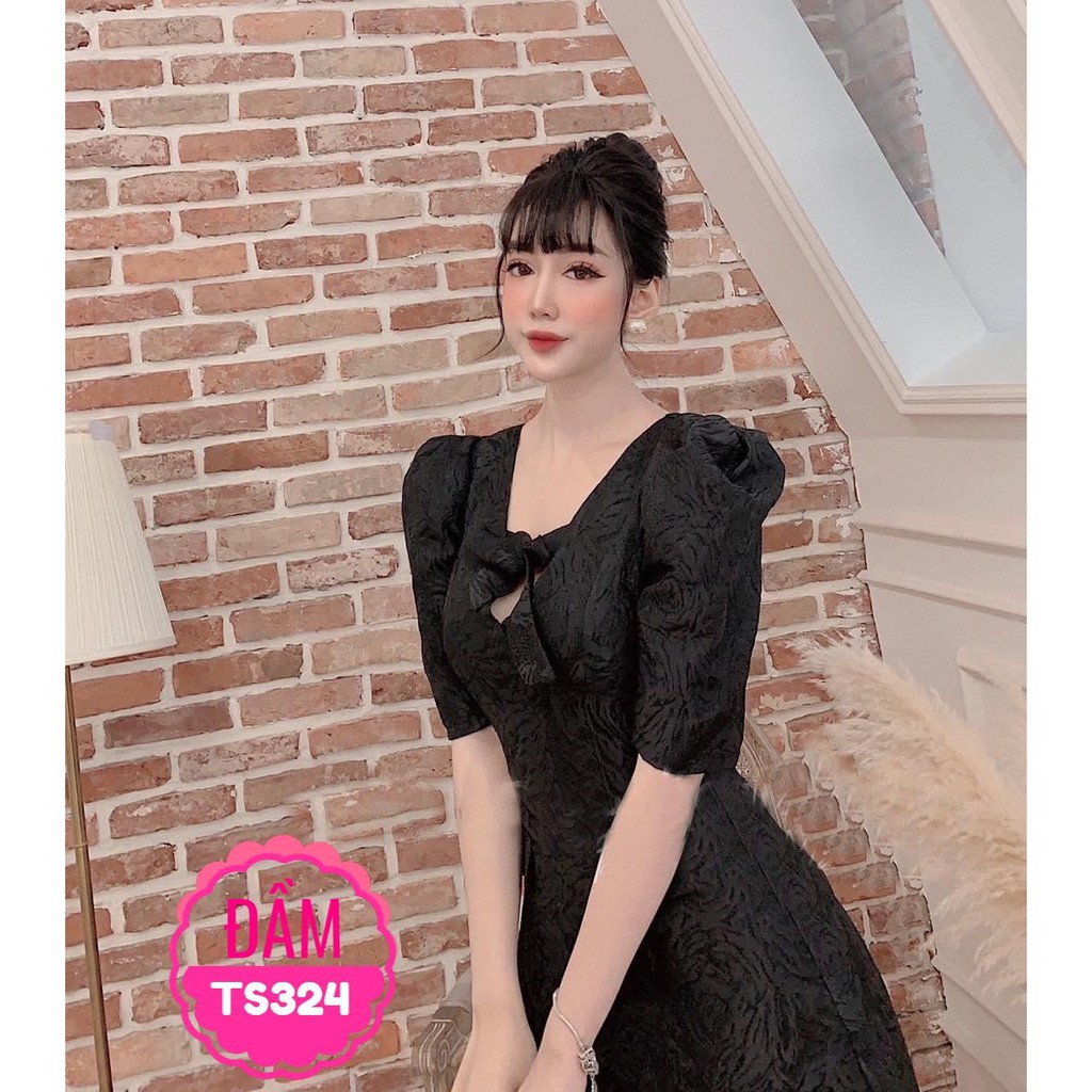 ĐẦM GẤM NƠ SIÊU XINH TS324 ❤100% ẢNH THẬT❤