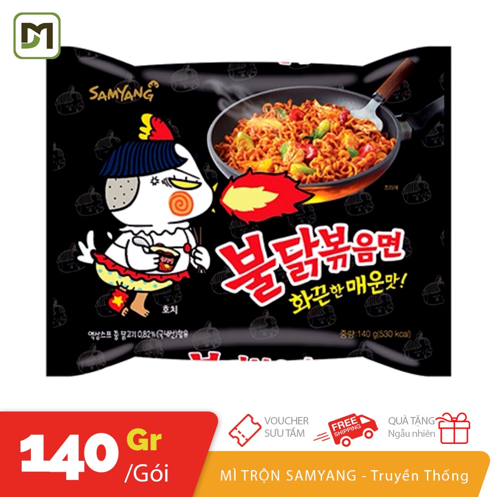 Mì cay SamYang trộn khô truyền thống Hàn Quốc gói 140gr