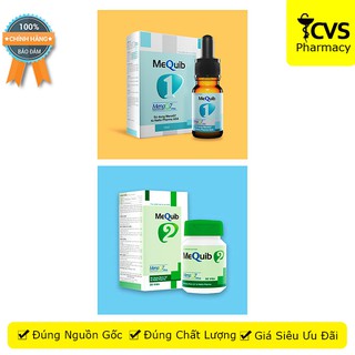MeQuib 1 và MeQuib 2 – Giúp bổ sung vitamin D3, K2, tăng cường hấp thu calci, xương răng chắc khỏe - CVSpharmacy