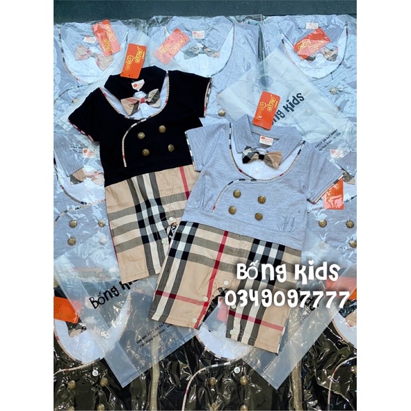 Body Đùi Bé Trai Kẻ Ô Nơ BBR