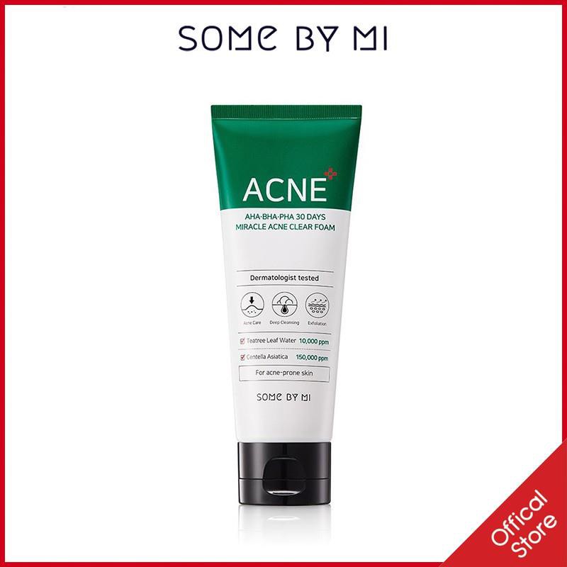 Sữa rửa mặt cho da mụn Some By Mi AHA-BHA-PHA 30 Days Miracle Acne Clear Foam