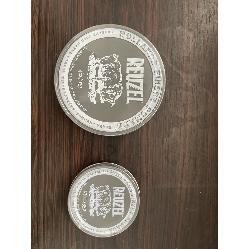 Sáp Vuốt Tóc Reuzel Extreme Hold Matte Pomade Chính Hãng 113g - Pomade Heo Xám