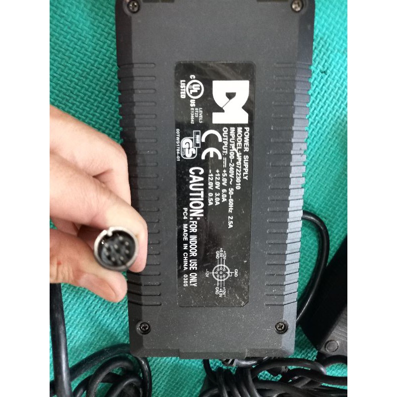 Adapter 5v 6a 12v 3a UP07223010 DM sài tốt.