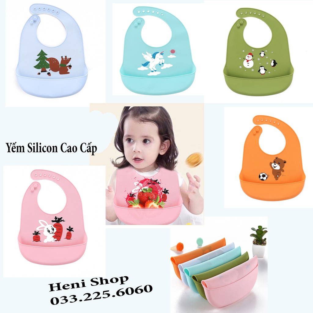 Yếm Máng Silicon cho bé siêu nhẹ ,siêu bền