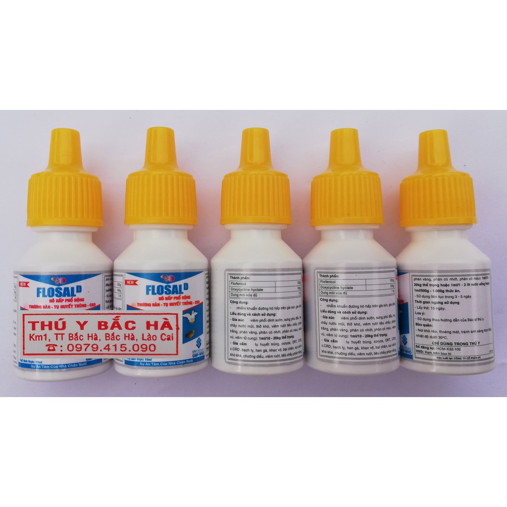 1 lọ Flosal D 10ml Chuyên dùng gia cầm, gà chọi, gà đá, chim cảnh