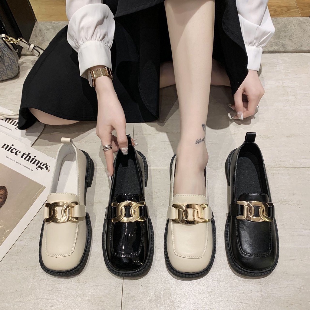 Mary Jane Giày Lười Thời Trang Anh Quốc Dành Cho Nữ