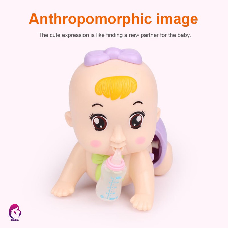 Đồ chơi hình em bé tập bò giáo dục cho bé kèm nhạc