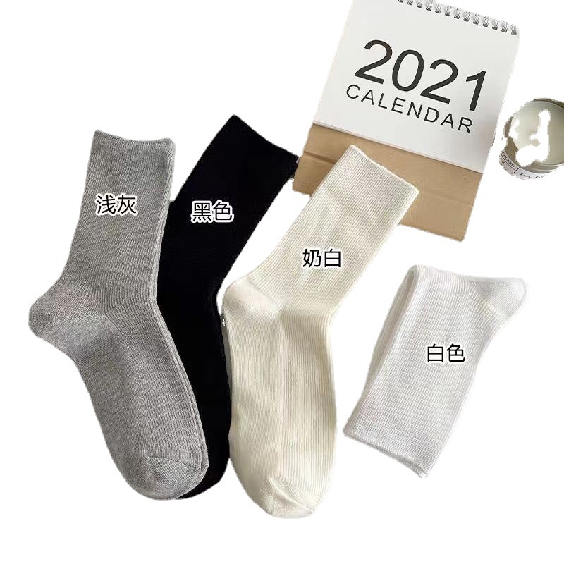 Vớ Mỏng Màu Trắng Sữa Phong Cách lolita Nhật Bản Dễ Phối Đồ Thoáng Khí