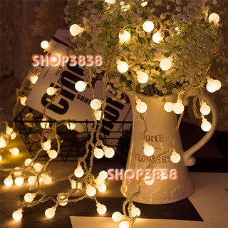 Lựa nguồn dây đèn led bi tròn dài 6m - 40 bóng