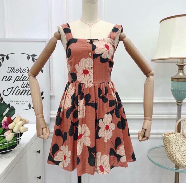 Váy xòe hai dây hoa đang cực hot | BigBuy360 - bigbuy360.vn