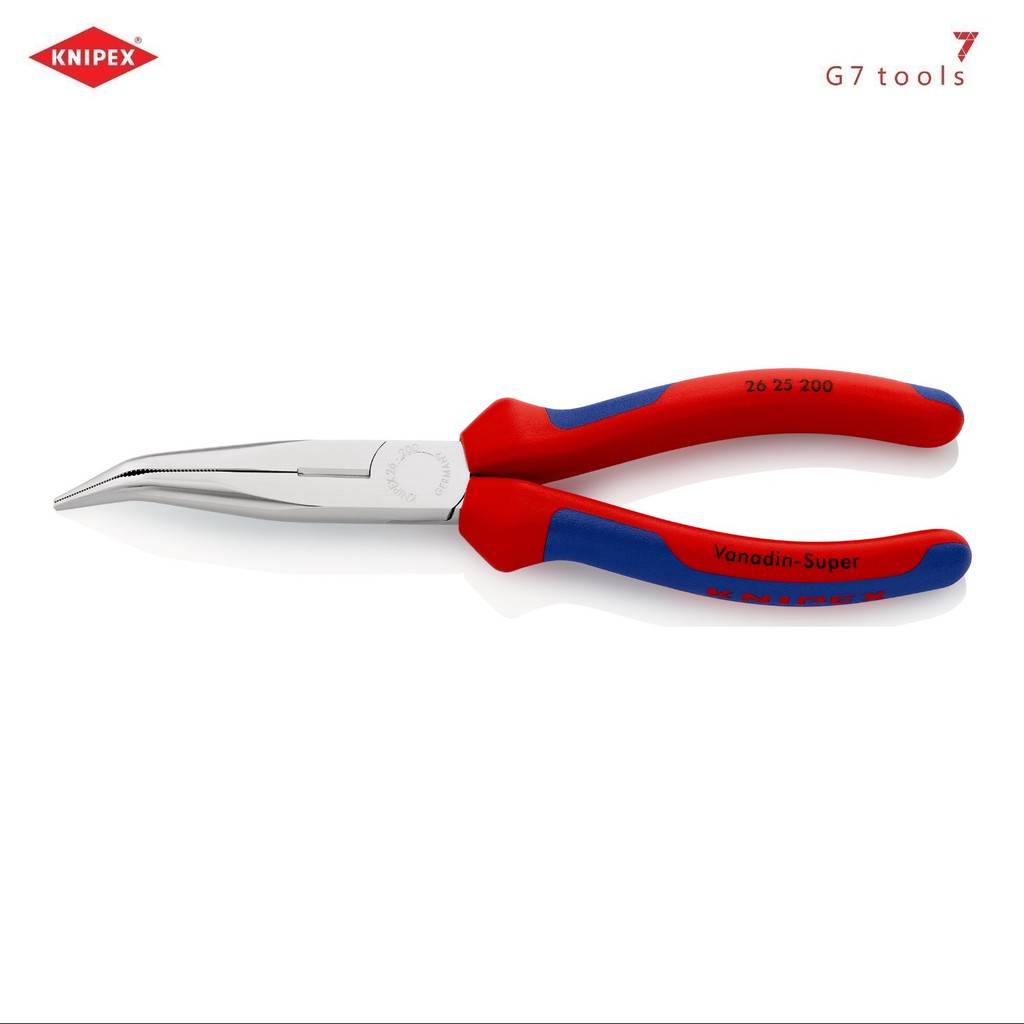 Kìm Knipex Mũi Cong 40° Lưỡi Cắt 61 HRC chiều dài 200mm  - 26 25 200 / 26 26 200     _G7tools_