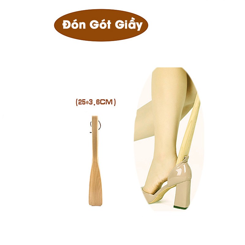[Gỗ Thông] - Cây Đón Gót Giầy (dài 25cm)