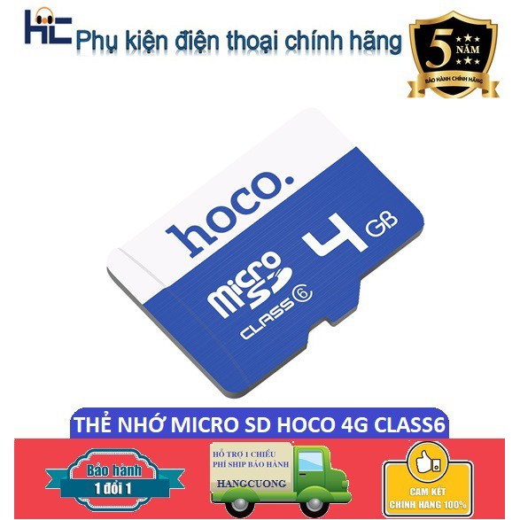 Thẻ Nhớ Micro SD Hoco 4G 15Mb/s Class 6 Chính Hãng