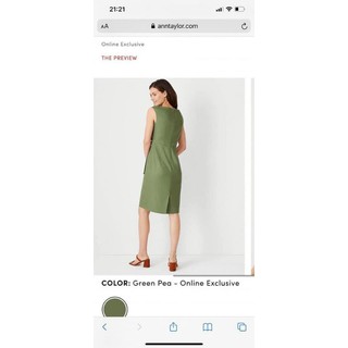 Đầm Ann.taylor cột eo