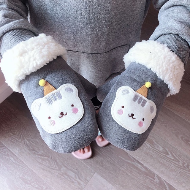Găng tay nỉ mùa đông cho bé 2-5 tuổi