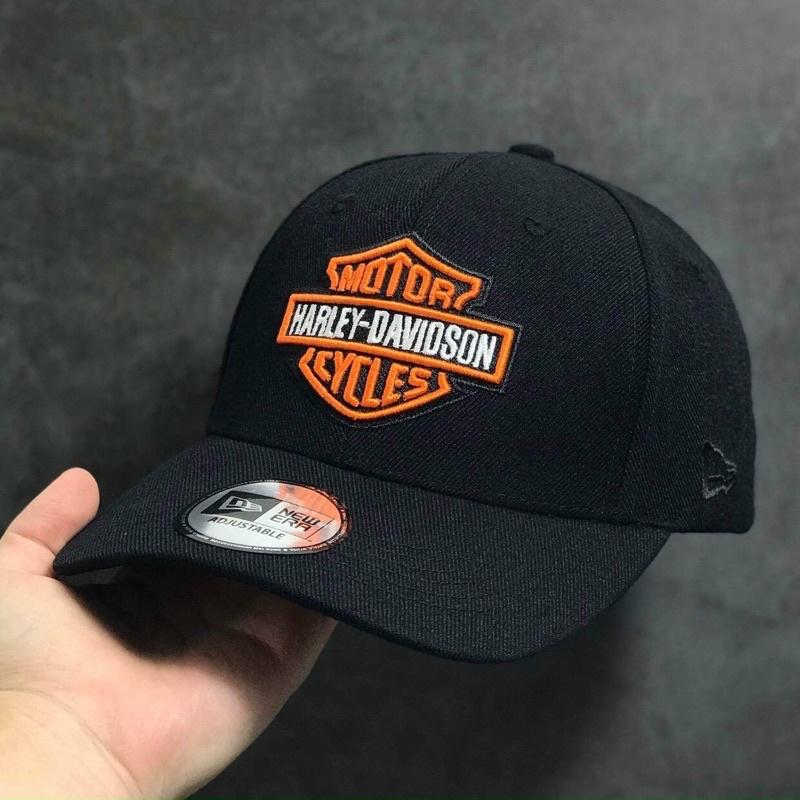 Nón kết thêu logo Harley Davidson, nón thể thao cool ngầu.