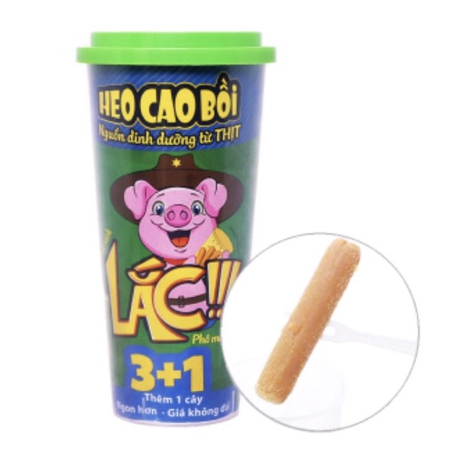 Xúc xích Heo cao bồi 3+1 cây