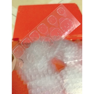 Keo dán móng silicon 2 mặt (12 miếng dán)