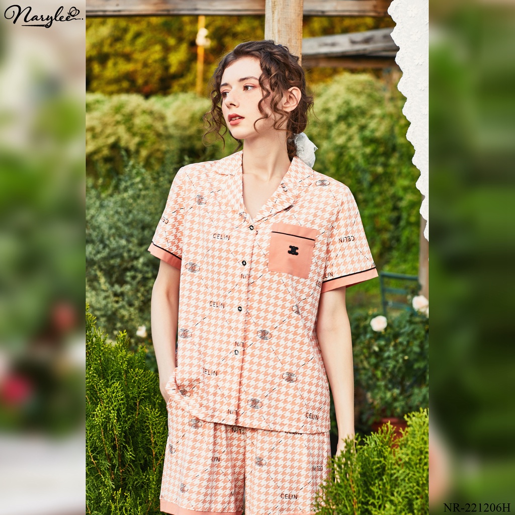Đồ bộ mặc nhà nữ cao cấp thương hiệu Narylee chất cotton nhập khẩu mềm mịn chống tia UV kháng khuẩn mã NR - 221206