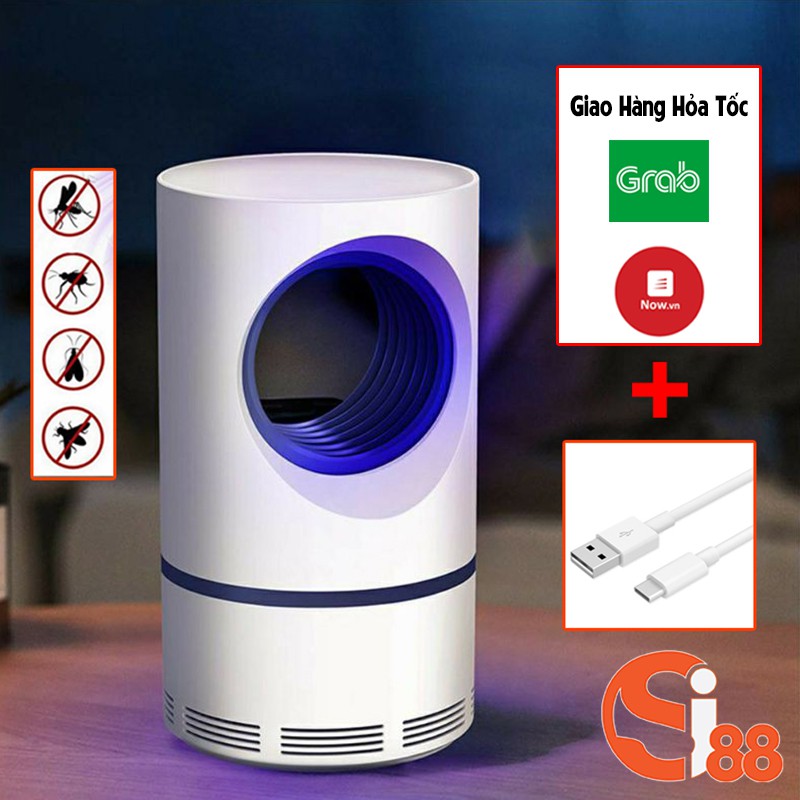 Đèn Bắt Muỗi Côn Trùng Thông Minh Thế Hệ Mới Sử Dụng Đèn LED và Đầu Cắm USB An Toàn, Tiện Dụng