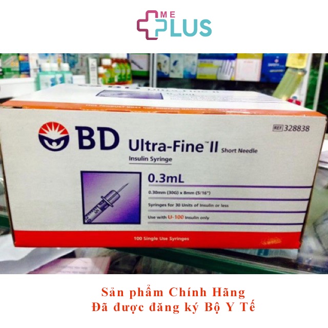 Bơm tiêm tiểu đường isulin BD Ultra Fine II