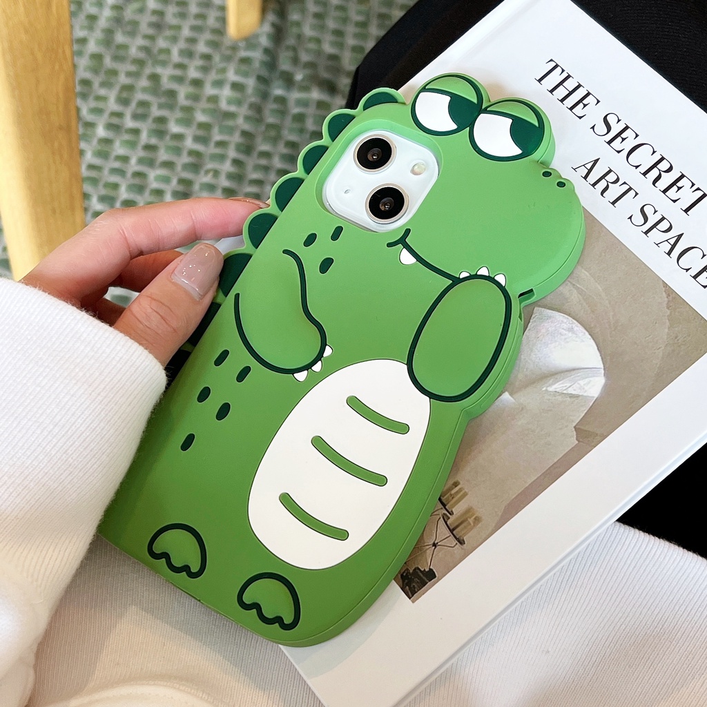 Ốp Điện Thoại tpu Silicon Hình Khủng Long Dễ Thương Cho iphone x/xs max 11 proamx 7plus12 proamx 13 proamx