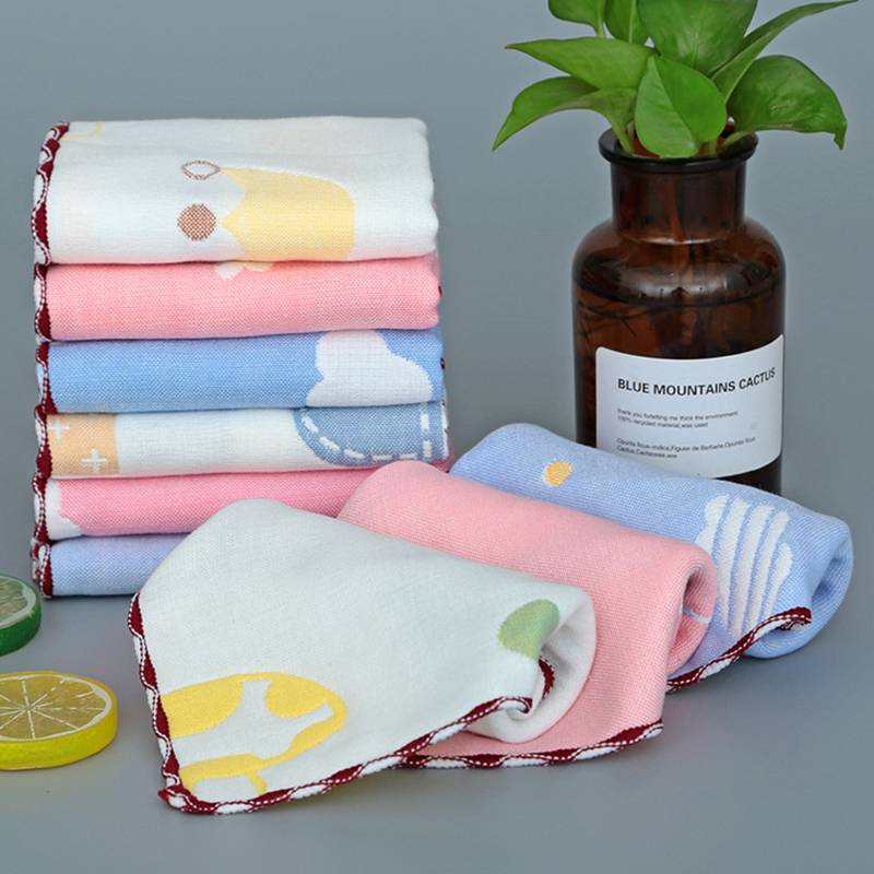 Khăn Em Bé 6 Lớp Vải Cotton 25x25cm