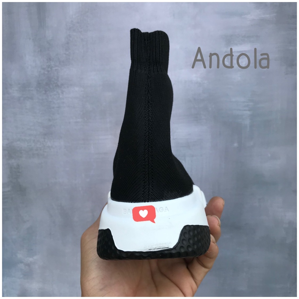 Giày thể thao balen speed,Giày sneaker cao cổ đế pha đen mới nhất