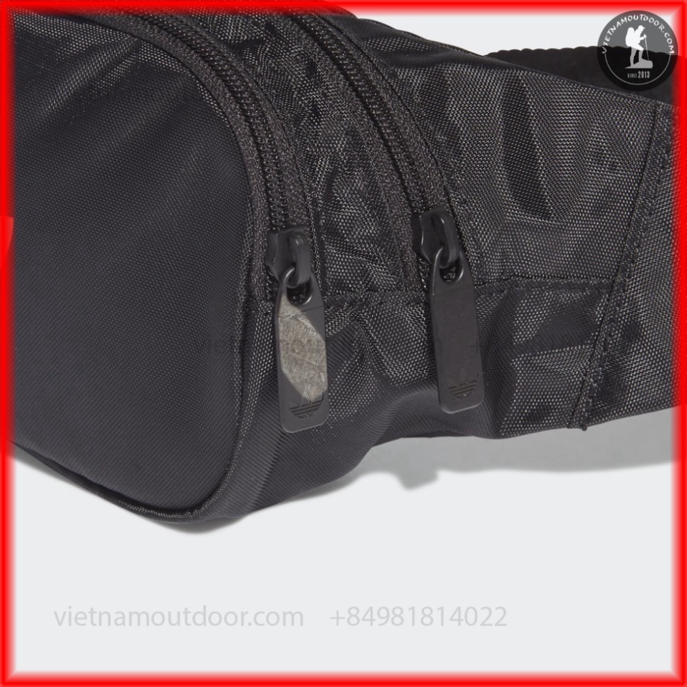 Túi Đeo Chéo B185 Essential Tricolor Waist Bag Black GN5455 [ BẢO HÀNH TRỌN ĐỜI ] XỊN