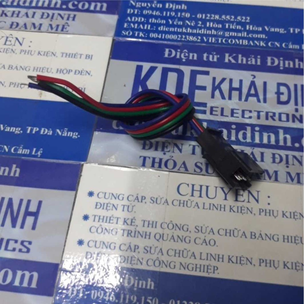 Combo 10 DÂY nối led RGB bấm đầu SM4 dây / 5 dây 4P / 5P ĐẦU CÁI / ĐỰC kde4471