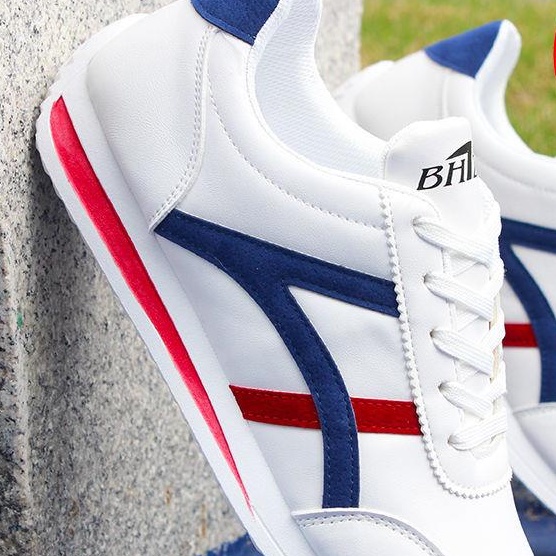 Giày thể thao trắng cổ thấp khử mùi thoáng khí chống thấm nước thời trang thu đông cho nam