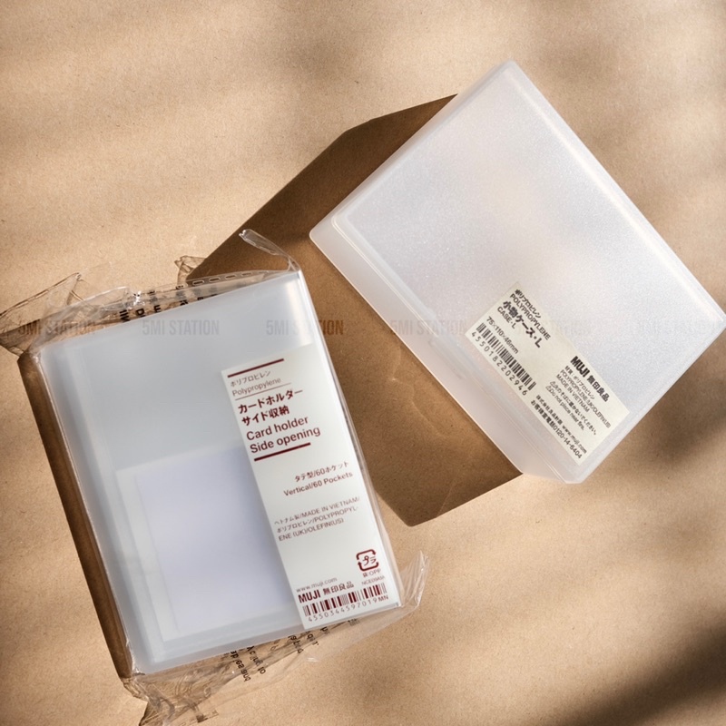 Sổ Đựng Card 60 Tờ Muji/ Card Holder Side Opening Muji