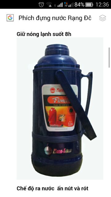 Phích đựng nước Rạng Đông 3.2L