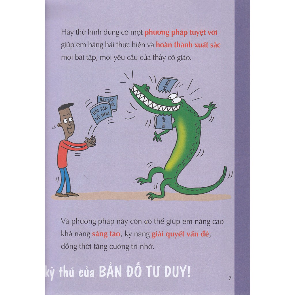 Sách - Tony Buzan - Bí Quyết Học Giỏi Ở Trường Tặng Post Card Danh Ngôn