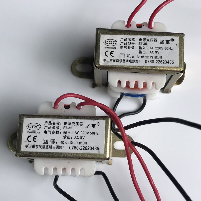 Biến áp 9v nuôi mạch timer máy hàn cell pin