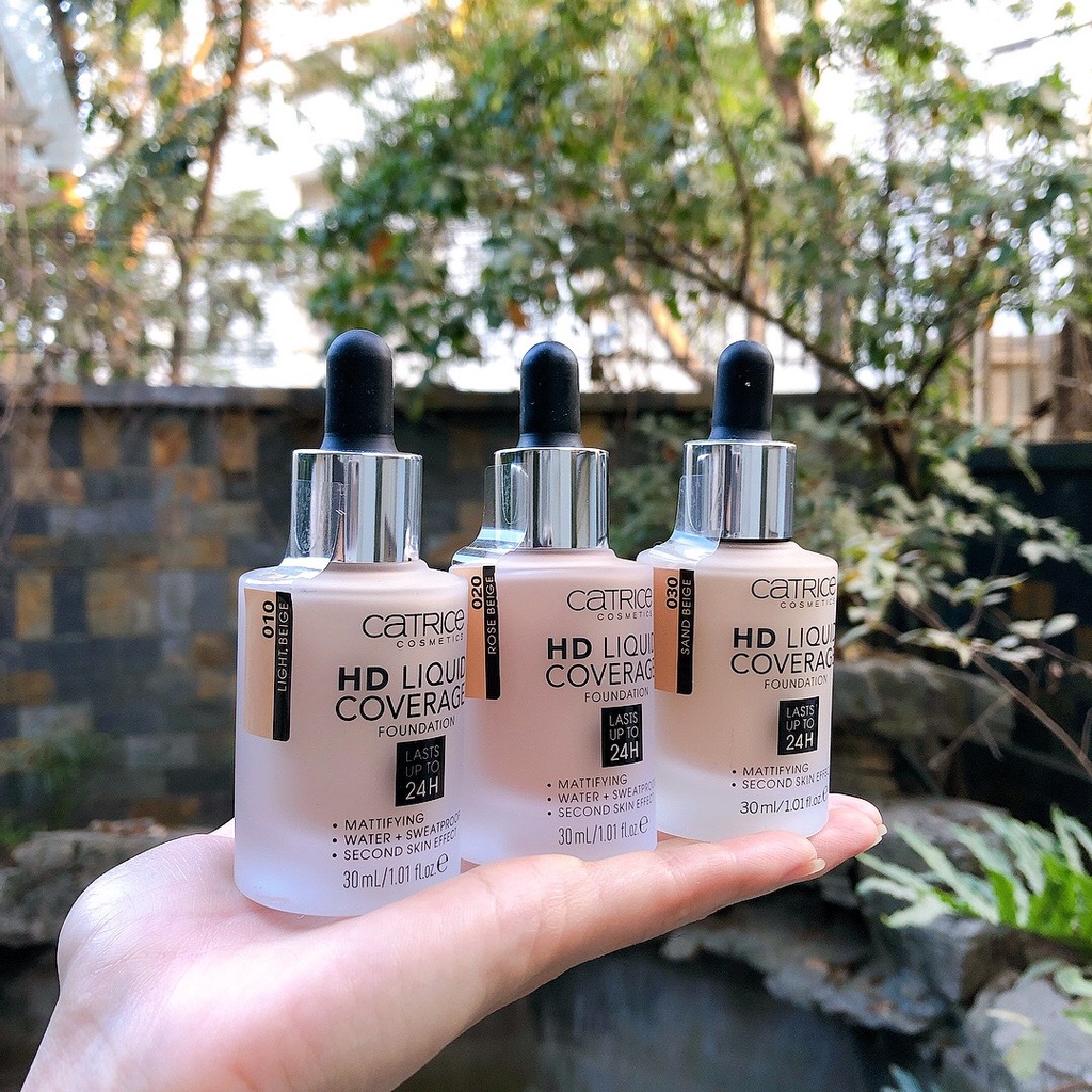 Kem nền CATRICE HD LIQUID COVERAGE FOUNDATION đủ tone