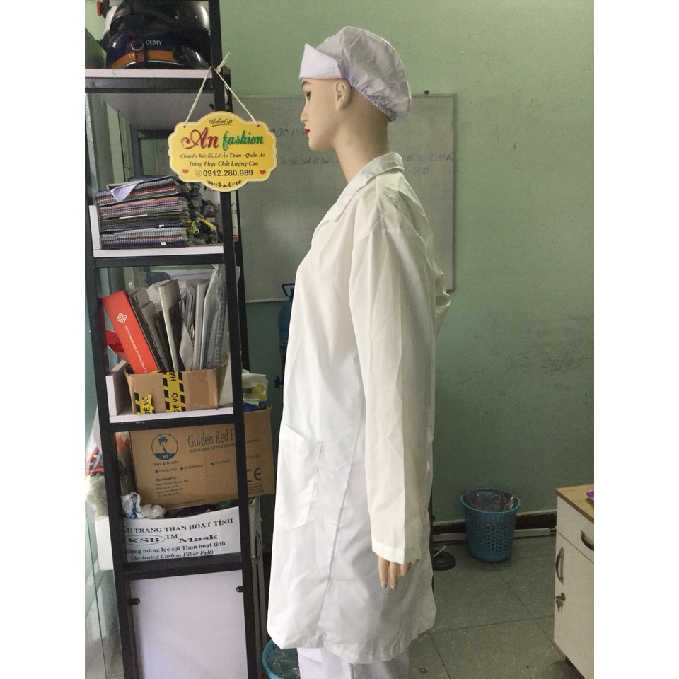 ÁO BLOUSE, ÁO BÁC SĨ KATÊ Ý TÚI VUÔNG XẺ TÀ _ HÌNH CHỤP THẬT