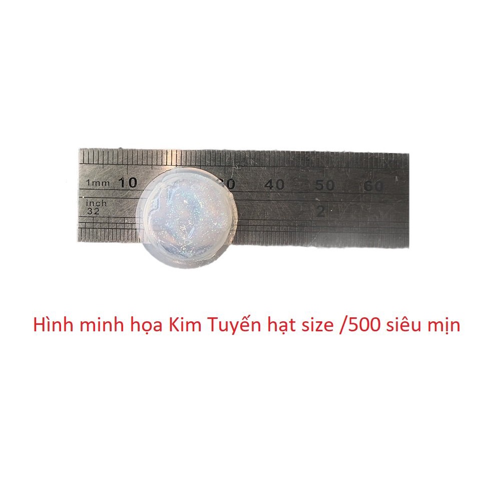 25g Sơn Acrylic Kim Tuyến Siêu Mịn Chiếu Xanh Lá (C03/500)