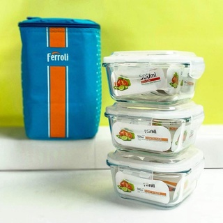 Bộ hộp đựng cơm kèm túi giữ nhiệt Ferroli