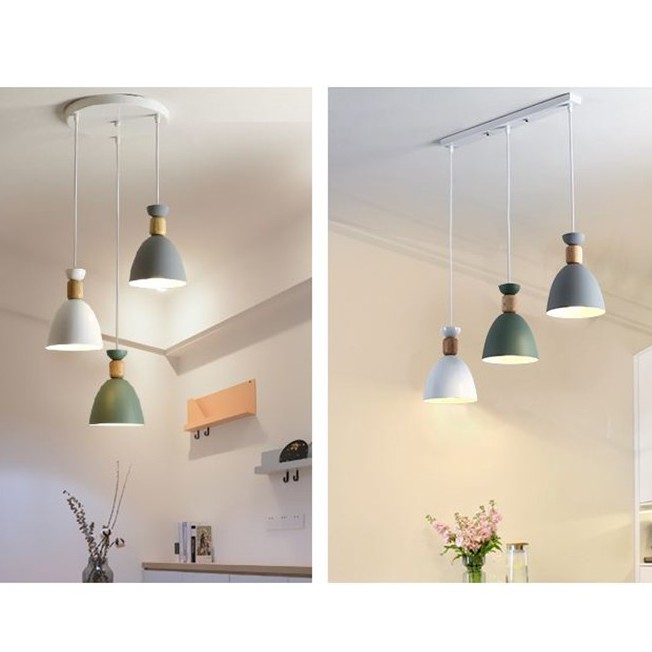 Bộ đèn thả PATHEON cao cấp kèm bóng LED chuyên dụng và đế ốp trần