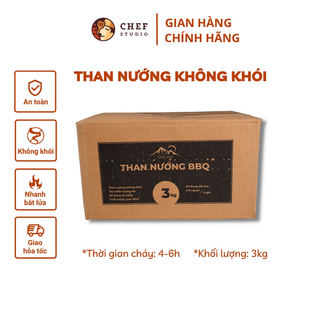 Than nướng BBQ chuyên dụng không khói