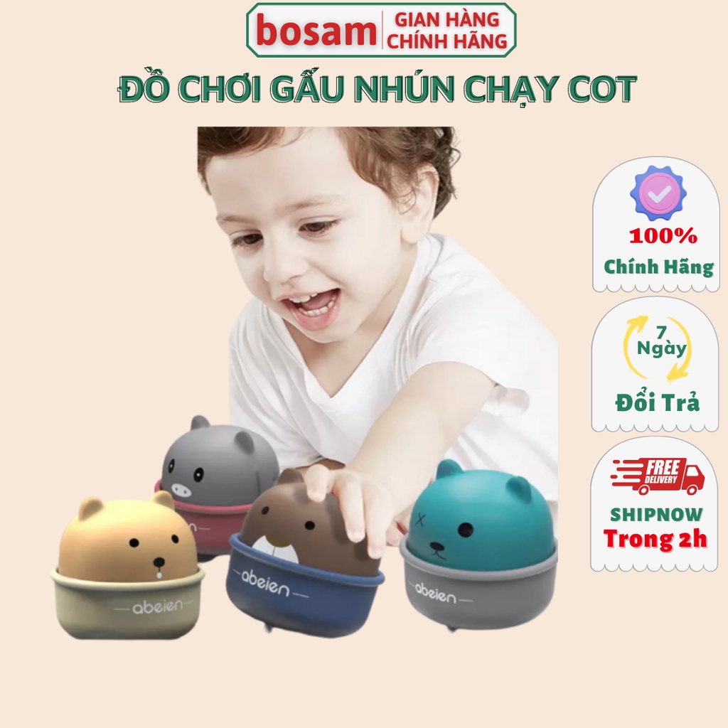 Đồ chơi chạy cót vui nhộn, thú vị chú gấu đáng yêu, Shop Bố Sam, An toàn, Cao Cấp