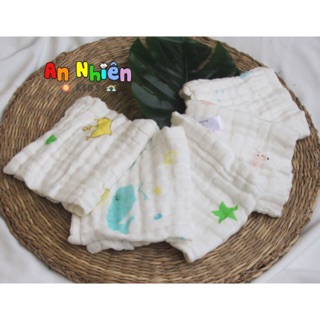 [KHĂN XÔ XUẤT NHẬT] Set 5 Chiếc Khăn Xô Sữa Xuất Nhật 6 Lớp Cho Bé