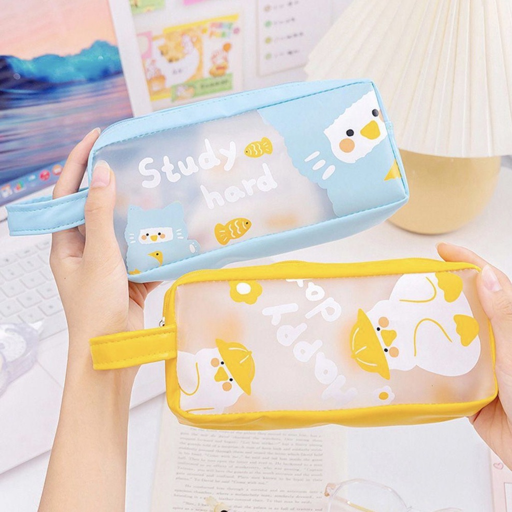 [Stationery] Hộp Bút, Túi Đựng Bút Cỡ Lớn Họa Tiết Dễ Thương Chống Thấm Nước Đa Năng Nhiều Màu Sắc