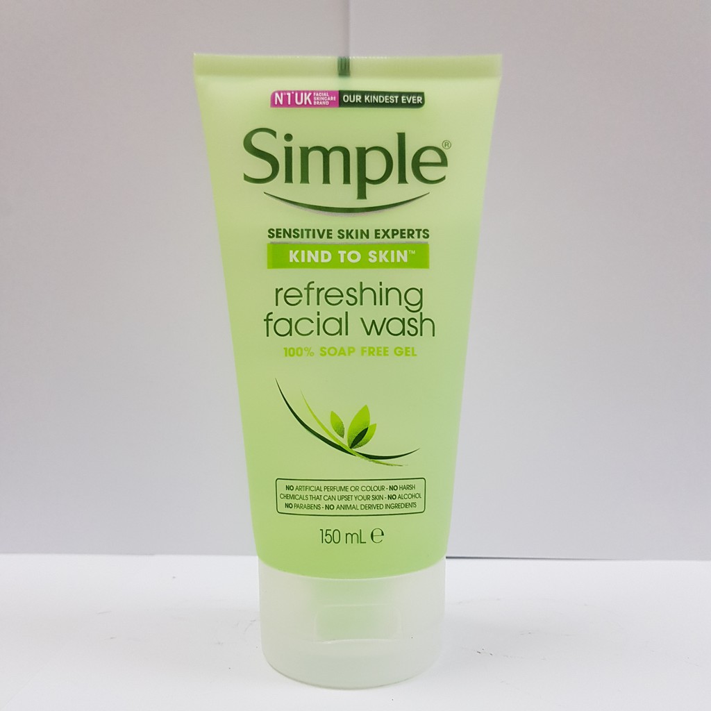 Sữa rửa mặt Simple Simple Kind To Skin Refreshing Facial Wash 150ml KBeauty