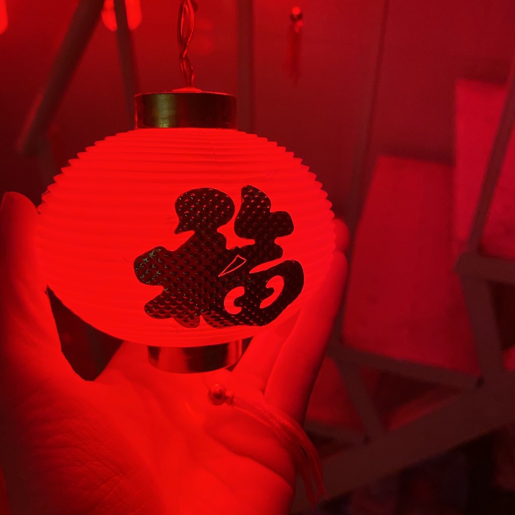 (Dùng Điện) Dây Đèn Led Lồng Đèn Đỏ Size Lớn Dài 5 Mét 16 Bóng Trang Trí Tết, Trung Thu, Đám Cưới, Sự Kiện